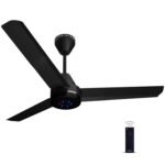 Colorbot Stella BLDC Ceiling Fans 1200mm | BEE 5 Star Rated 370 RPM | Savings up to 65% | Remote Control (Boost, Timer, LED, Reverse Mode) | 4 Years Warranty (Charcoal Black)