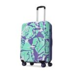 Skybags Lush Medium Size Hard Luggage (81cm) | Printed Luggage Trolley with 8 Wheels and TSA Lock | Green-Blue | Unisex