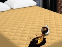 Ayka 100% Waterproof Cotton Quilted Mattress Protector Single Size Breathable Hypoallergenic Noiseless Ultra Soft Fitted Bed Protector 78x36 inch Mattress/Bed Cover (Single 78x36 | 6.5x3 ft, Beige)