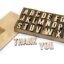 Alphabet Memory Character Capital Letters ABCD English Alphabets Learning & Educational Puzzle Board Toy Puzzle Toys 5 pcs Each Alphabet (Beige)