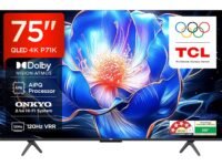 TCL 189 cm (75 inches) 4K Ultra HD Smart QLED Google TV 75P71K