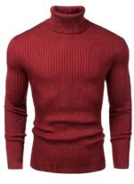 NORTHWIND Men's High Turtle Neck Cotton T-Shirt