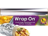 1kg Aluminium Foil Paper Roll 18 Micron for Food Packing Heavy Duty Silver Foil Paper Roll for Food Wrap | Kitchen Roti Foil Food Wrapping 1 kg