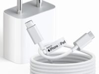 20W Charger with Type C to C Cable [MFi-Certified, 6 Months Warranty*] for iPhone Charger with Nylon Braided Cable Compatible with iPhone17,16,15,Air Pro Max Plus Series, iPad & Other Devices