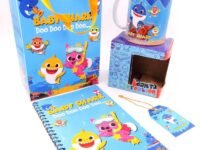 4 in 1 baby shark theme elite combo|baby shark theme return gifts for birthday- Multi color