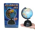 6.4-Inch Rotating World Globe with Money Bank for Kids & Students(Boys & Girls) – Educational Political Globe with Plastic Base, 1.8-Inch Diameter, Blue – Desktop Learning Tool for Home, School & Office