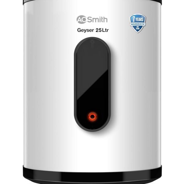 AO Smith Geyser VAS PLUS 25 Litre | 5 Star BEE Rating | Powerful 2KW Water Geyser for Bathroom | 2X Corrosion Resistant | Storage Water Heater | Warranty: 7Yr Tank, 3Yr Heating Element, 2Yr Overall