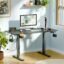 ARTIKEL Artidesk Eco Electric Height Adjustable Table for Office Work & Home-Sit Stand Gaming Desk 80kg Load, Cup Holder, 2 Hooks,Cable Organizer 2Split Tabletop (Carbon Black, 100x60)
