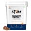AS-IT-IS ATOM Whey Protein 4kg | 27g protein | Isolate & Concentrate | Choco Hazel Fusion | USA Labdoor Certified | With Digestive Enzymes for better absorption