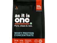 AS-IT-IS ONE Whey Protein Concentrate I Pure, Clean & Raw I 28g Protein per Serve, Unflavoured 1kg I Labdoor & Trustified Certified I No Amino Spike OR Heavy Metals I Protein for All Ages Adults