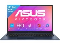 ASUS Vivobook 15, Intel Core i3 13th Gen 1315U, 16GB RAM, 512GB SSD, FHD 15.6", Touchscreen, Win11, Office Home 2024, M365 Basic (1Year)*, Quiet Blue, 1.7Kg, X1504VA-E83959WS, Intel UHD iGPU, Laptop