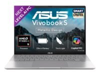 ASUS Vivobook S14,Smartchoice,AMD Ryzen AI 5 330,16GB RAM,512GB SSD,OLED,14",Win11,Office24,M365 Basic (1Yr)*, Silver,1.4Kg,M3407KA-SF2501WS,50 Tops,Metallic Design Laptop,Next-Gen AI Laptop,Copilot+