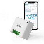 AZIOT 4 Node Smart Switch Mini - WiFi/Bluetooth Communication - Made in India - Timer Function - Works with Google Home and Amazon Alexa… (2 Module Size)
