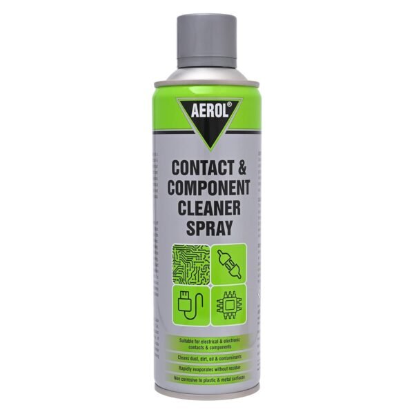 Aerol Electrical & Electronic Contact & Component Cleaner Spray for Cleaning Oil, Grease, Dust & Dirt, Grade 8003 (318gm/500ml) Plastic Safe, Fast Evaporating Cleaner for Offline Use