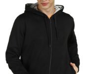 Alan Jones Clothing Men’s Solid Zipper Hooded Sweatshirt | Ribbed Hem, Lined Hood, Side Pockets, Durable Zip | Multiple Colors