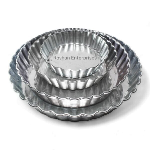 Aluminum Pie Mould | Set of 4 Pie Pan Combo Set | Multi Size Pie Dish/Tin with Removable Bottom | Microwave & Oven Safe (4,5,6,7 Inches - Set of 4)