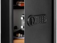 Amazon Basics Digital Safe With Electronic Keypad Locker For Home, Gross Capacity - 58L (Net - 51L), Black