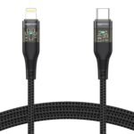 Amazon Basics Type-C to Lightning iPhone Cable | 30W Fast Charging, 480Mbps Data Sync, Car AirPlay, LED Indicator | Compatible with iPhone 14/13/12/11/10/8/7/6/6, iPad, AirPods | 1.2m | Black