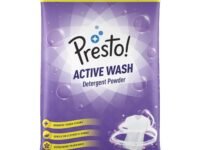 Amazon Brand - Presto! Active Wash Detergent Powder | 8 Kg | Tough On Stains | Gentle On Fabrics | Colour-Safe | Refreshing Fragrance | Machine And Hand Wash