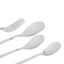 Amazon Brand - Solimo 24 Piece Cutlery Set | Stainless Steel | 6 Tea Spoons, 6 Snack Spoons, 6 Spoons & 6 Forks | Glossy Finish | Silver