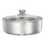 Amazon Brand - Solimo Stainless Steel Insulated Casserole with Glass Lid (1L) | Retains Heat & Moisture | Keeps Rotis Warm | Dishwasher Safe