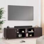 Amazon Brand - Solimo Uno Engineered Wood TV Stand Cum Entertainment Unit (8 Shelves, Wenge Finish)