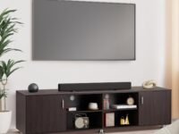 Amazon Brand - Solimo Uno Engineered Wood TV Stand Cum Entertainment Unit (8 Shelves, Wenge Finish)