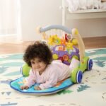 Amazon Brand - Supples 2 in 1 Musical Baby Play Gym with Convertible Walker | Push Walker with Play Piano, Lights, Rattles & Tummy Time Mat for Babies & Toddlers | World Wildlife Day Edition
