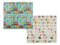 Amazon Brand - Supples Alphabet Theme Reversible Mat for Babies, Double Sided, Waterproof, Soft Cushioning, Portable, Baby Safe (Multicolour)