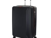 American Tourister Large Robotech Sport with TSA Lock & 8 Wheel, 77 CM Hard PC Check-in Suitcase for Travel/Trolley Bag for Travel/Travel Bag with Double Wheel for Women & Men - Black Sport