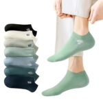 Ankle Length Socks For Men And Women Free Size Pack of 7 | Made With Cotton Breathable, Anti Odour & Moisture Absorbent Cotton Unisex Cute Design (Multi Color)