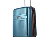 Aristocrat Atlas Check-in Trolley Bag 66cm | Medium | Hard Luggage | Smooth 8-Wheel Suitcase | Secure Combination Lock with Sturdy Zipper | Full Fabric Convipack | 3-Year Warranty (Teal Blue)
