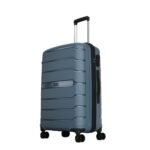 Aristocrat Liberty Medium (Check-in) Trolley Bag, 68Cm | Combination Lock | 8 Wheels | 3 Years International Warranty | Spanish Blue