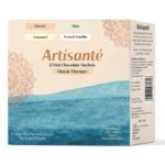 Artisante Hot Chocolate | Pack of 12 | 4 Classic Flavours | Classic, Mint, Caramel Vanilla | Single Serve | Low Sugar