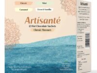 Artisante Hot Chocolate | Pack of 12 | 4 Classic Flavours | Classic, Mint, Caramel Vanilla | Single Serve | Low Sugar