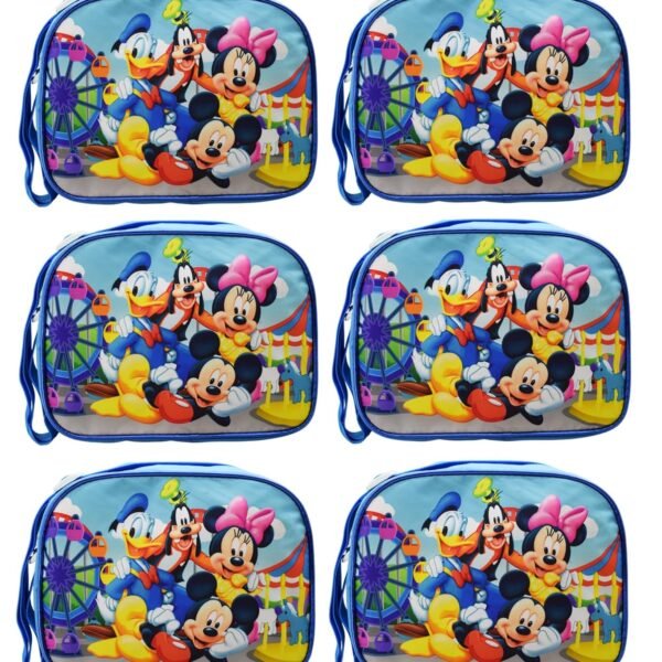 Asera Polycotton Birthday Return Gifts Sling Bag/Picnic Bag Cartoon Theme Bags for Kids, Multicolour