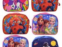 Asera Polycotton Birthday Return Gifts Sling Bag/Picnic Bag Mix Designs Theme Bags for Kids, Multicolour