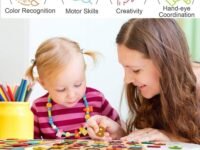 Avenn Wooden Shape Puzzle Educational Learning Board for Kids, Alphabet Number Shape Puzzles, Toddlers Preschoolers