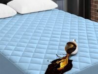 Ayka 100% Waterproof Cotton Quilted Mattress Protector Single Size Breathable Hypoallergenic Noiseless Ultra Soft Fitted Bed Protector 78x36 inch Mattress/Bed Cover (Single 78x36 | 6.5x3 ft, Blue)