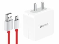 BAVE 65W Supervooc Charger USB-A Power Adapter with Cable | Ultra-Fast Charging for Oppo, Realme, OnePlus, Xiaomi,| Supports Supervooc, VOOC, Dart, Warp, Quick Charge, White
