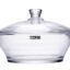 BINZO Glass Casserole, 1 Litre, 1000 ml, Bowl Glassware Dish with Glass Lid, Pack of 1, Microwave Oven Safe, Serving Casserole for Sabzi, Dal, Roti, Curry