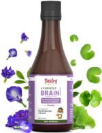 BabyOrgano Shankhpushpi Syrup | Memory Booster for Kids | Made with Shankhpushpi & Brahmi to Improve Focus | 100% Ayurvedic | 5+ Years