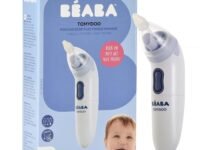 Beaba Tomydoo Electric Baby Nasal Aspirator for Newborns & Toddlers, Fast & Gentle Congestion Reliever, Multiple Easy-to- Clean Tips & Removable Head, Suitable from Birth Onwards