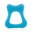 BeeBaby Tooth Shape Silicone Teether for 3+ Months with Soft Bristles & Carry Case, BPA Free Teething Toy for Babies with Textured Surface for Soothing Gums. 100% Food Grade (Tooth- Blue)