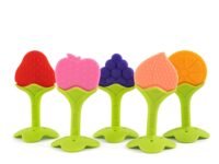 BeyBee Silicone BPA Free Natural Organic Nipple Teethers with Storage Box for Newborn|Non-Toxic Baby Safe teether| Ideal for 6 to 12 Months Baby Infant|Teething Toys for Babies Toddler (Pack of 3)