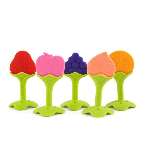 BeyBee Silicone BPA Free Natural Organic Nipple Teethers with Storage Box for Newborn|Non-Toxic Baby Safe teether| Ideal for 6 to 12 Months Baby Infant|Teething Toys for Babies Toddler (Pack of 3)