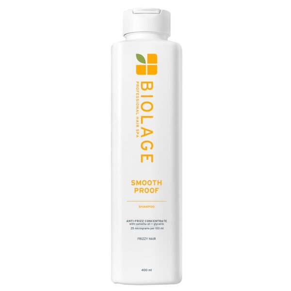 Biolage Smooth Proof Professional Shampoo | Up to 72HR Frizz Control | With Camellia Oil & Glycerin | For Dry and Frizzy Hair | For Women and Men | Vegan & Cruelty-Free