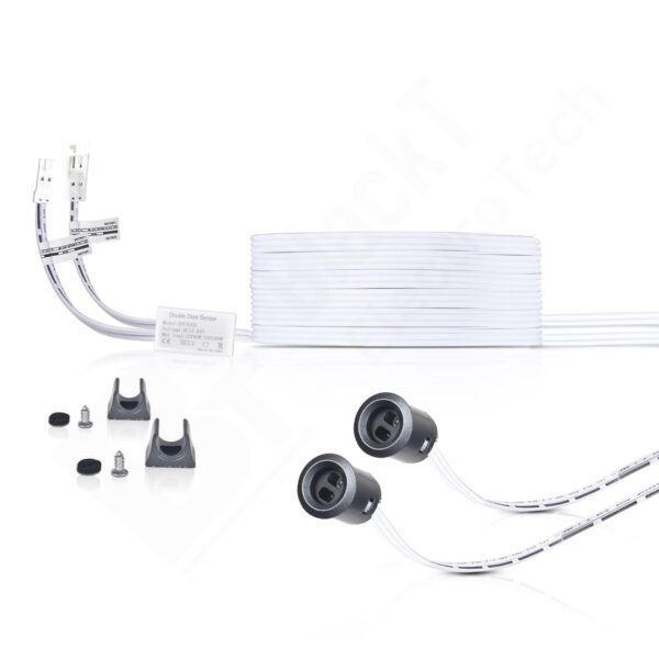 Blackt Electrotech BT02DC 12/24 DC IR Sensor for Single Door Cabinet, Closet, Wardrobe -Automatic Opening and Closing (DoubleDoor)