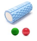 Bodylastics 45cms Foam Roller for Deep Tissue Massage, Relief from Sore Muscles Pain, Pre & Post Exercise Fitness Workout Sessions