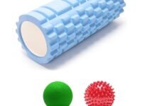 Bodylastics 45cms Foam Roller for Deep Tissue Massage, Relief from Sore Muscles Pain, Pre & Post Exercise Fitness Workout Sessions